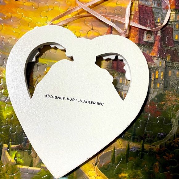 DISNEY’S THE LITTLE MERMAID VTG 90s KURT ADLER HANDCRAFTED WOODEN XMAS ORNAMENT - Picture 8 of 8